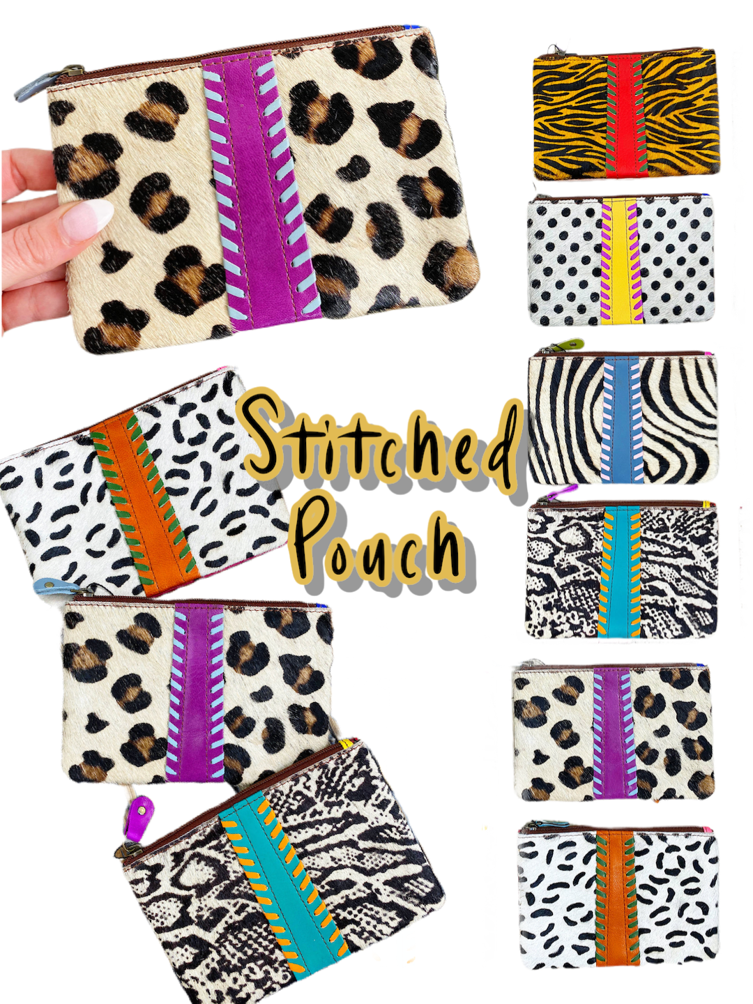 Folklore Couture - Variety Pack - Leather and Hair on Hide Wallets Wristlets (7798997778659)