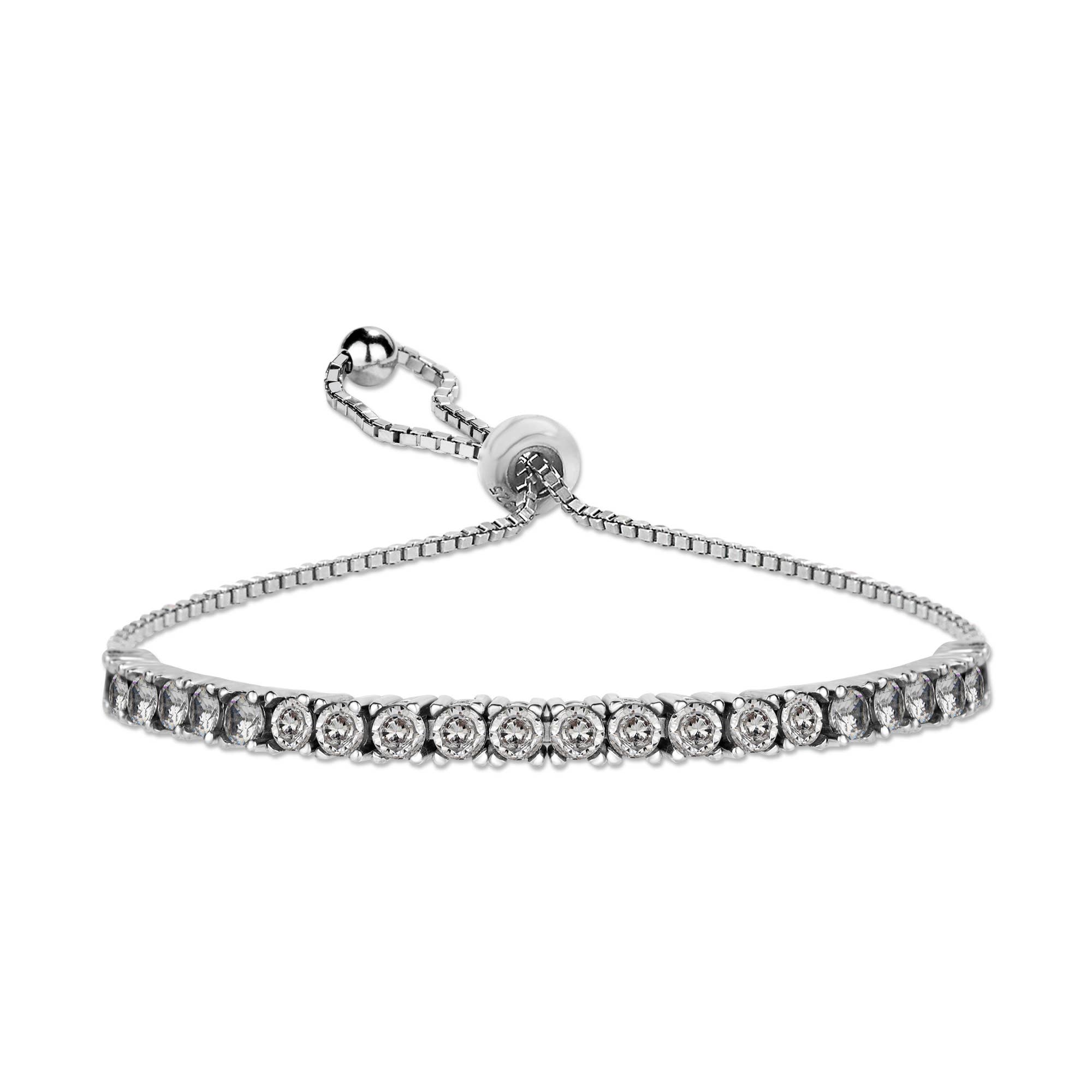 KAFTHAN - Sterling Silver Classic Adjustable Tennis Bracelets (7802956054755)